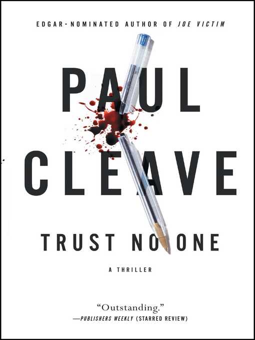 Title details for Trust No One by Paul Cleave - Wait list